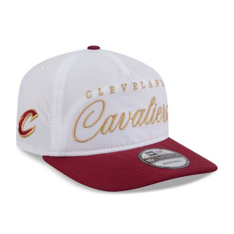 Men's New Era White/Wine Cleveland Cavaliers 2025 NBA Draft On-Stage Nylon 19TWENTY Adjustable Hat