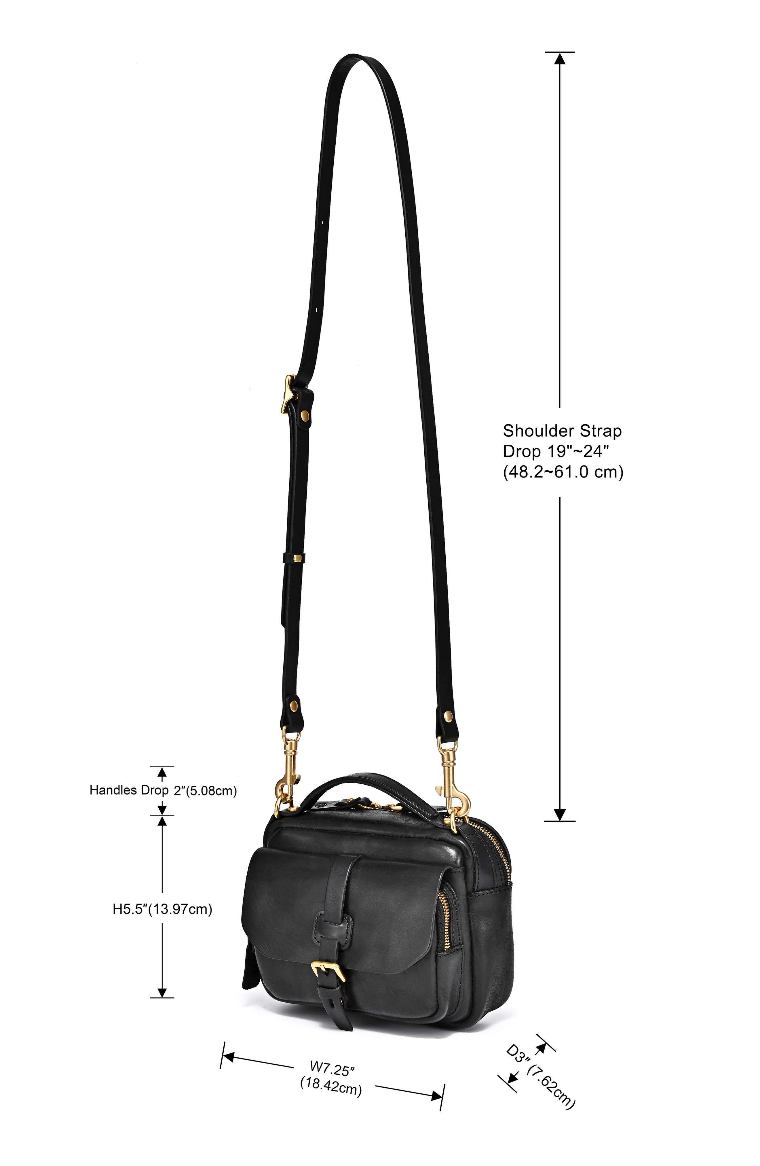 OLD TREND Ficus Leather Crossbody Bag, Alternate, color, Black