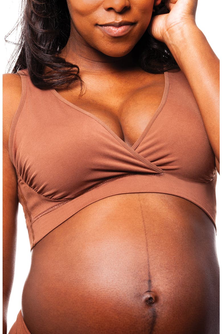 B.D.A.™ Maternity/Nursing Bra, Main, color, COCOA