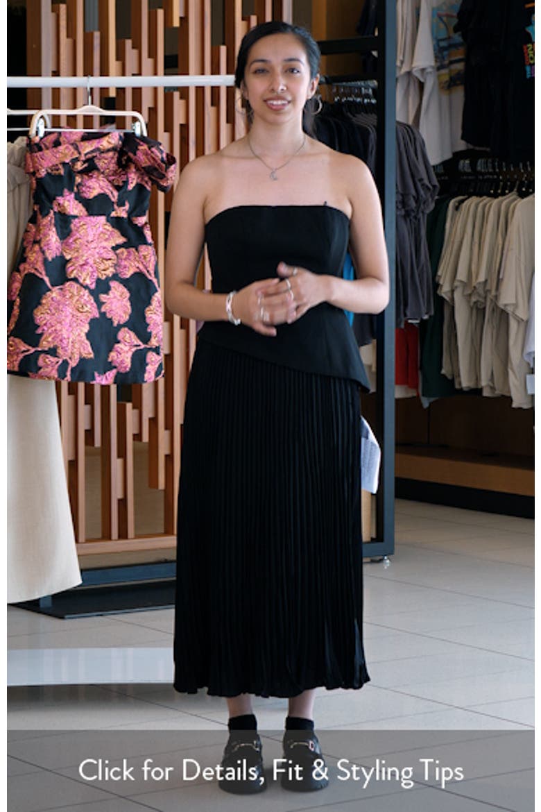 Kacey Strapless Midi Dress video