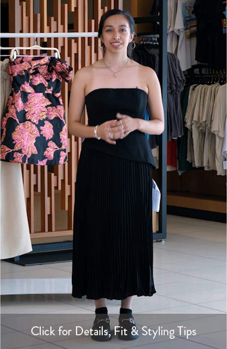 Kacey Strapless Midi Dress, sales video thumbnail