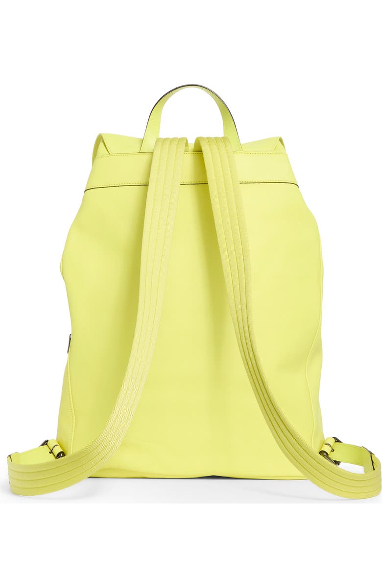 Longchamp 3D Leather Backpack, Alternate, color, Neon