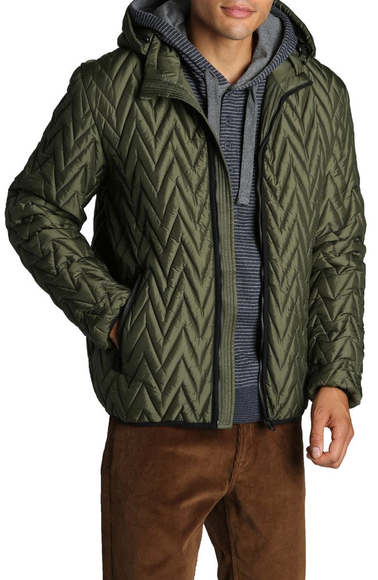 JACHS Herringbone Light Puffer Jacket, Main, color,