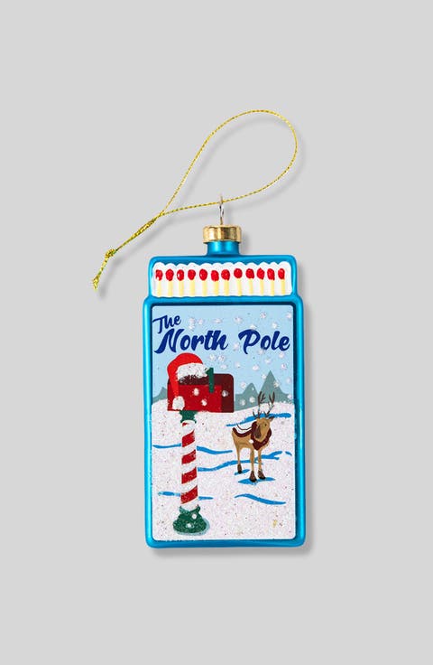 Matchbook Ornament - North Pole