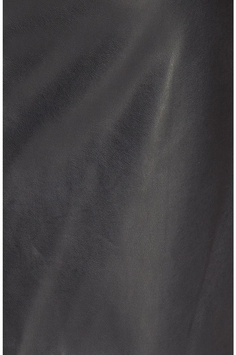 Faux Leather Skirt, Alternate, color, RICH BLACK