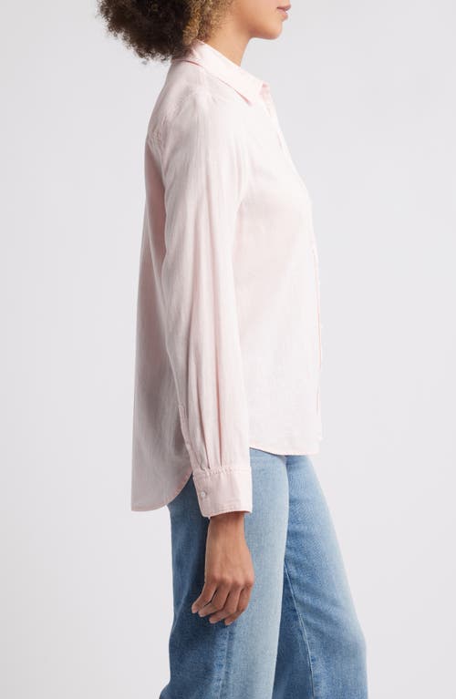 Caslonr Caslon(r) Linen Blend Button-up Shirt In Pink Balm
