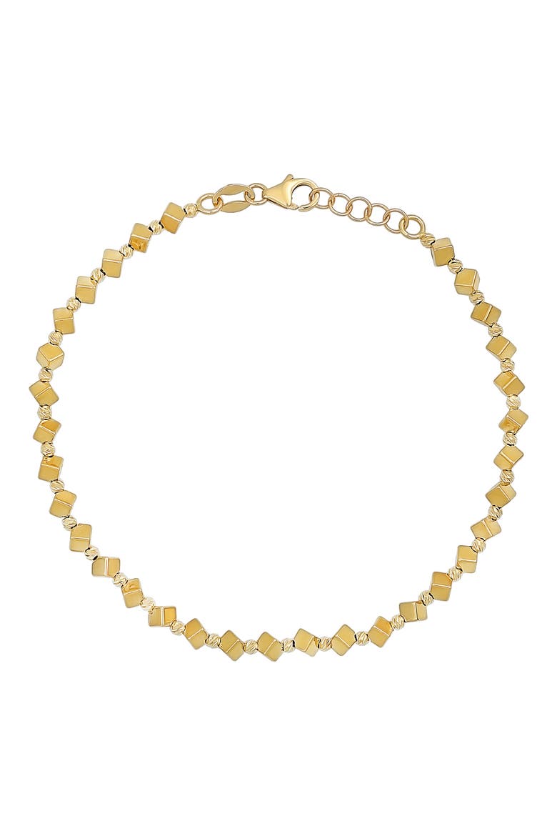 14K Gold Mykonos Beaded Bracelet (Nordstrom Exclusive), Main, color, 14K YELLOW GOLD