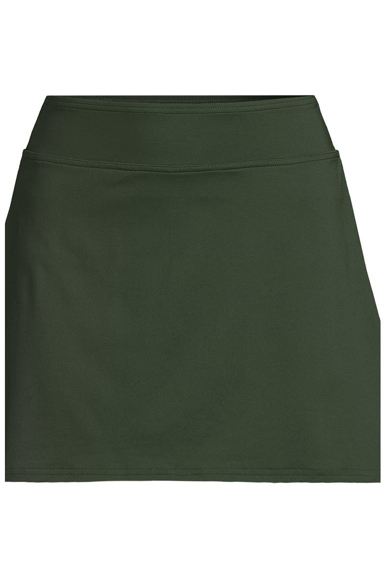 Tummy Control Skirt Swim Bottoms, Alternate, color, Rich Olive Green