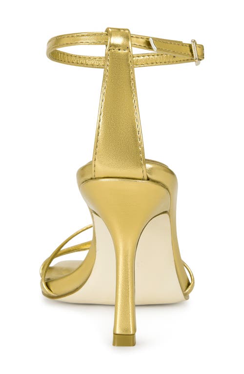 Azalea Wang Calsite Ankle Strap Sandal In Gold