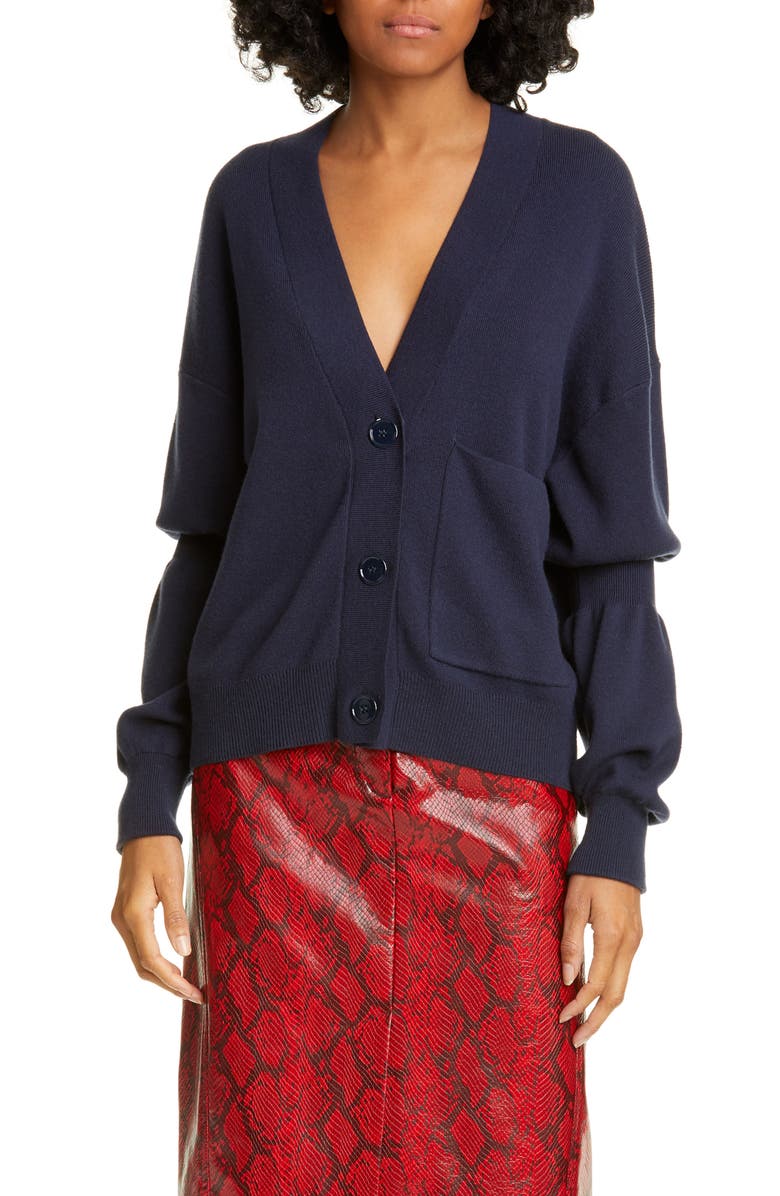 Tibi Double Cuff Cardigan, Main, color, 