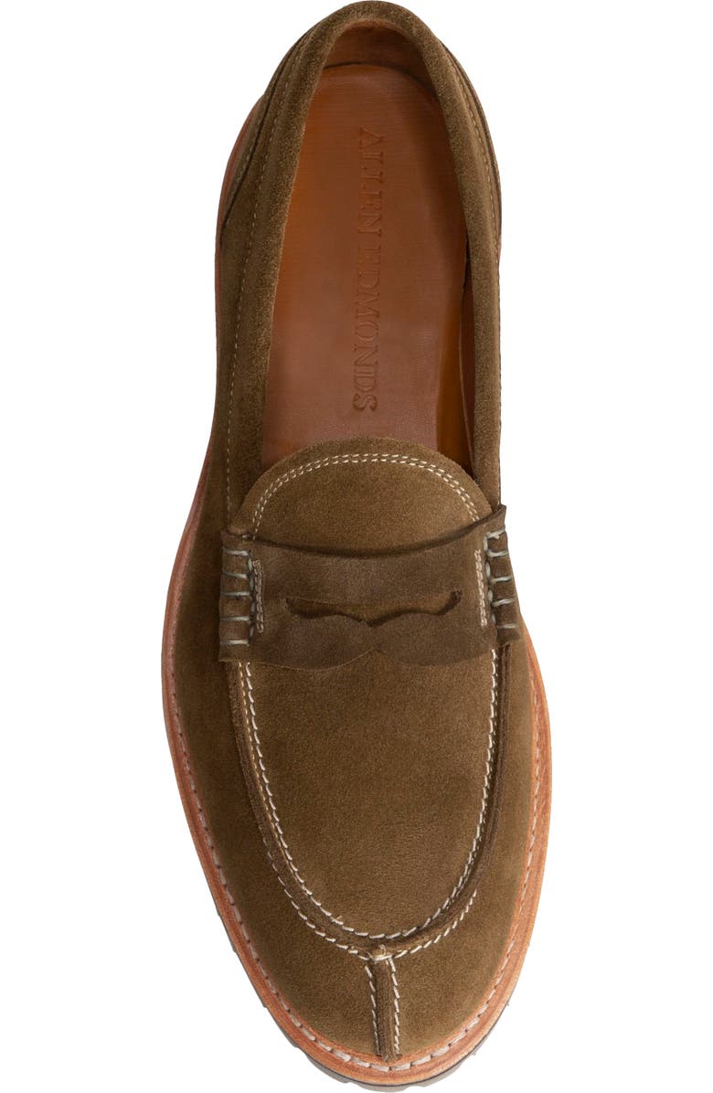 Allen Edmonds Freeport Weatherproof Suede Penny Loafer, Alternate, color, Caper