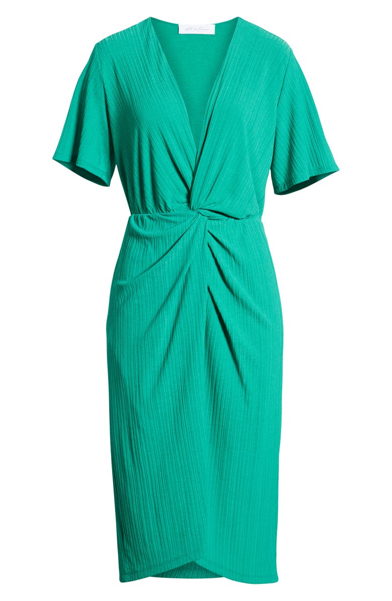 All in Favor Knot Front Midi Dress, Alternate, color, 