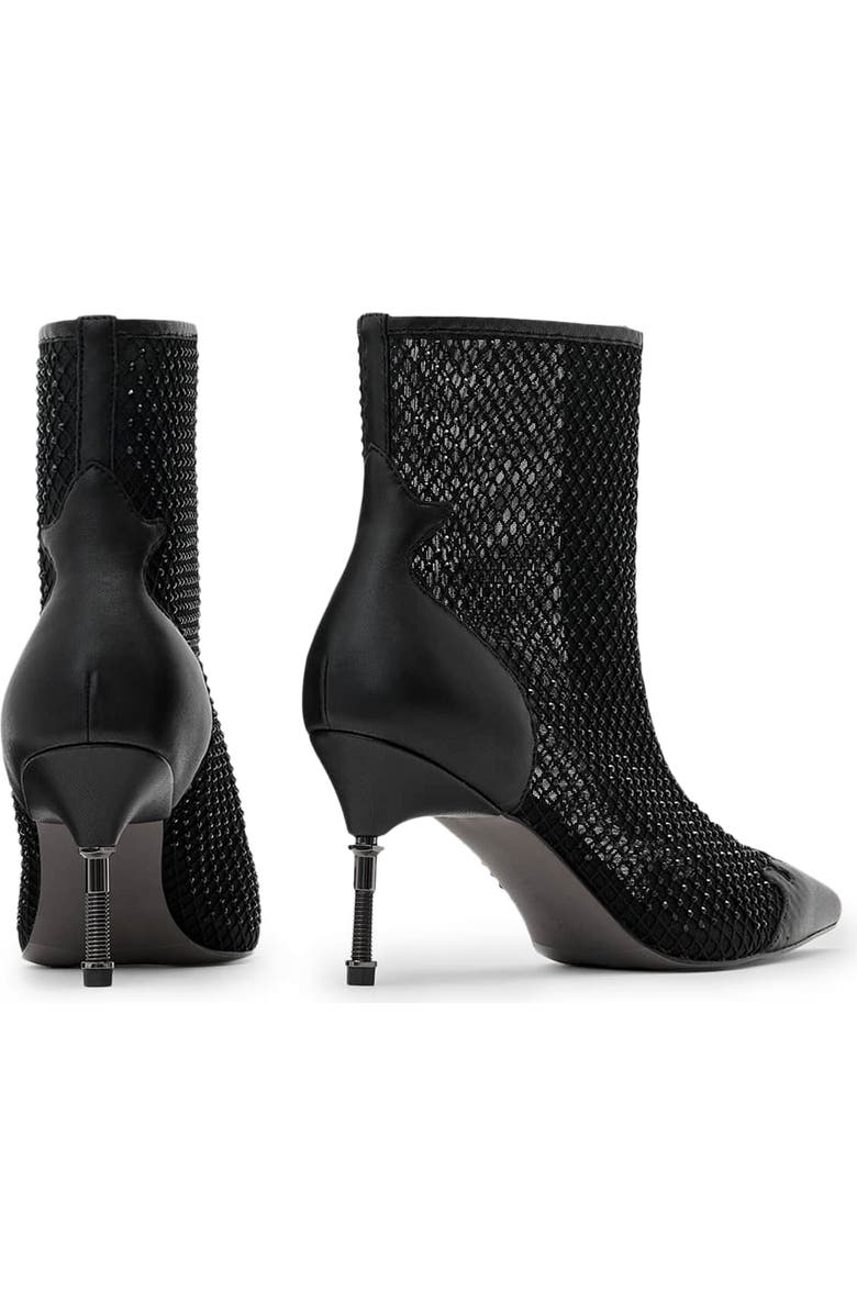 AllSaints Natasha Mesh Bootie, Alternate, color, Black
