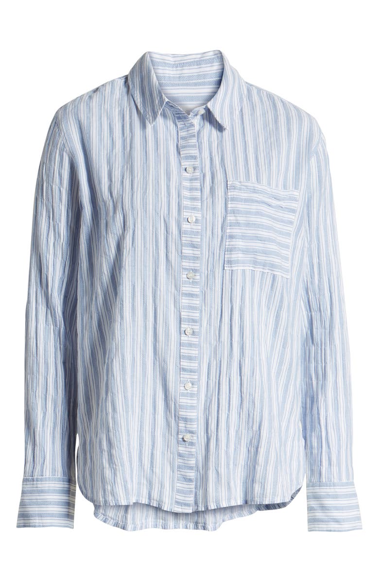 Treasure & Bond Dobby Stripe Boyfriend Shirt, Alternate, color, 