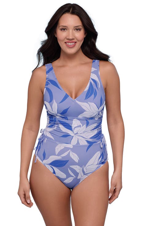 Cinched Adjustable One Piece Swimsuit