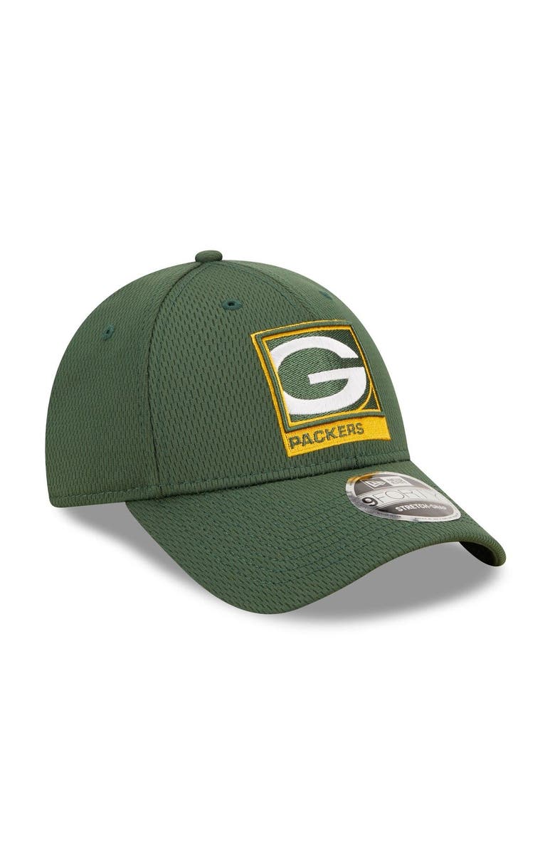 New Era Men's New Era Green Green Bay Packers Framed AF 9FORTY Snapback Hat, Alternate, color, Green