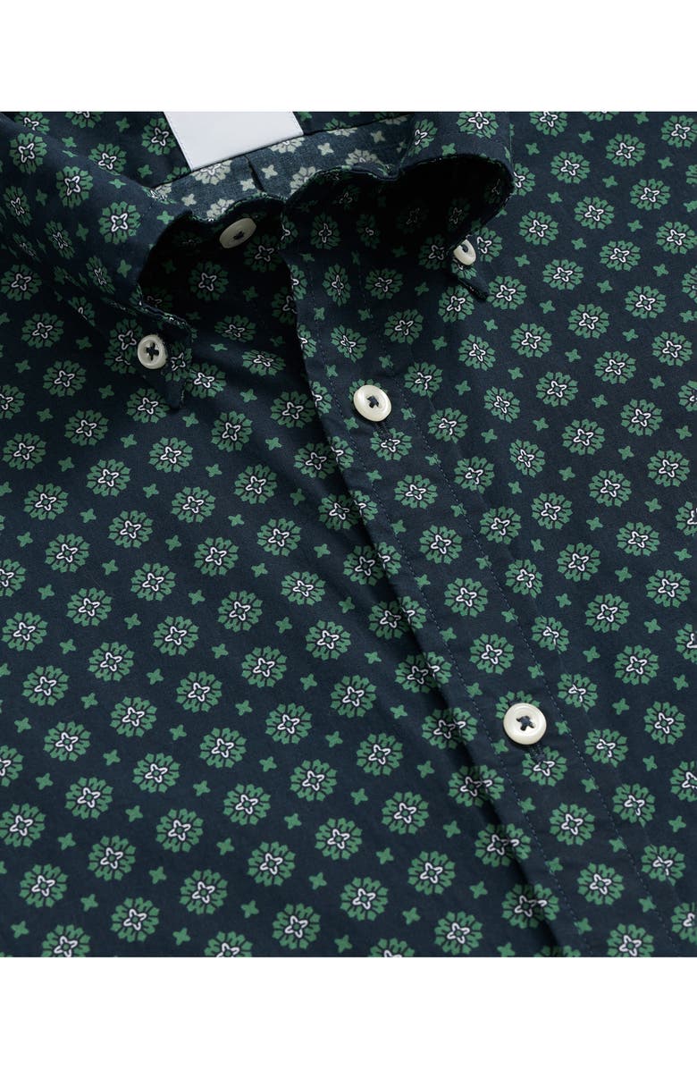 Brooks Brothers Short Sleeve Button Down Shirt, Alternate, color, Navy