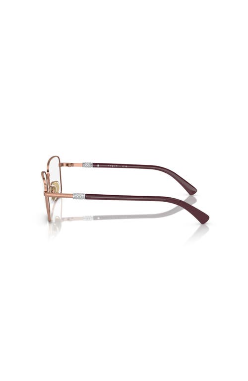 Vogue Eyewear 52mm Butterfly Optical Glasses In Brown