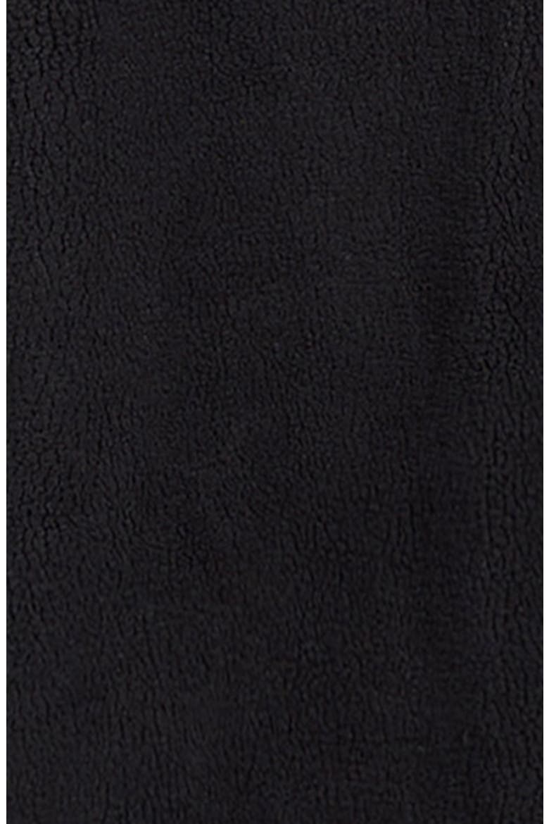 Fleece Quarter Zip Pullover & Herringbone Pants Set, Alternate, color, BLACK
