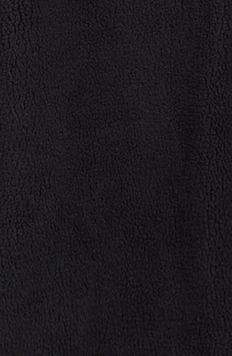 Splendid Fleece Quarter Zip Pullover & Herringbone Pants Set, Alternate, color, Black