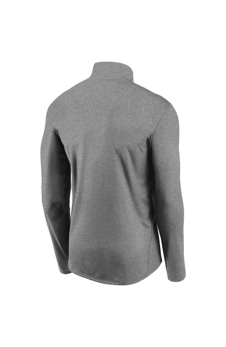 Nike Men's Nike Gray Chicago Cubs Team Logo Element Performance Half-Zip Pullover Jacket, Alternate, color,