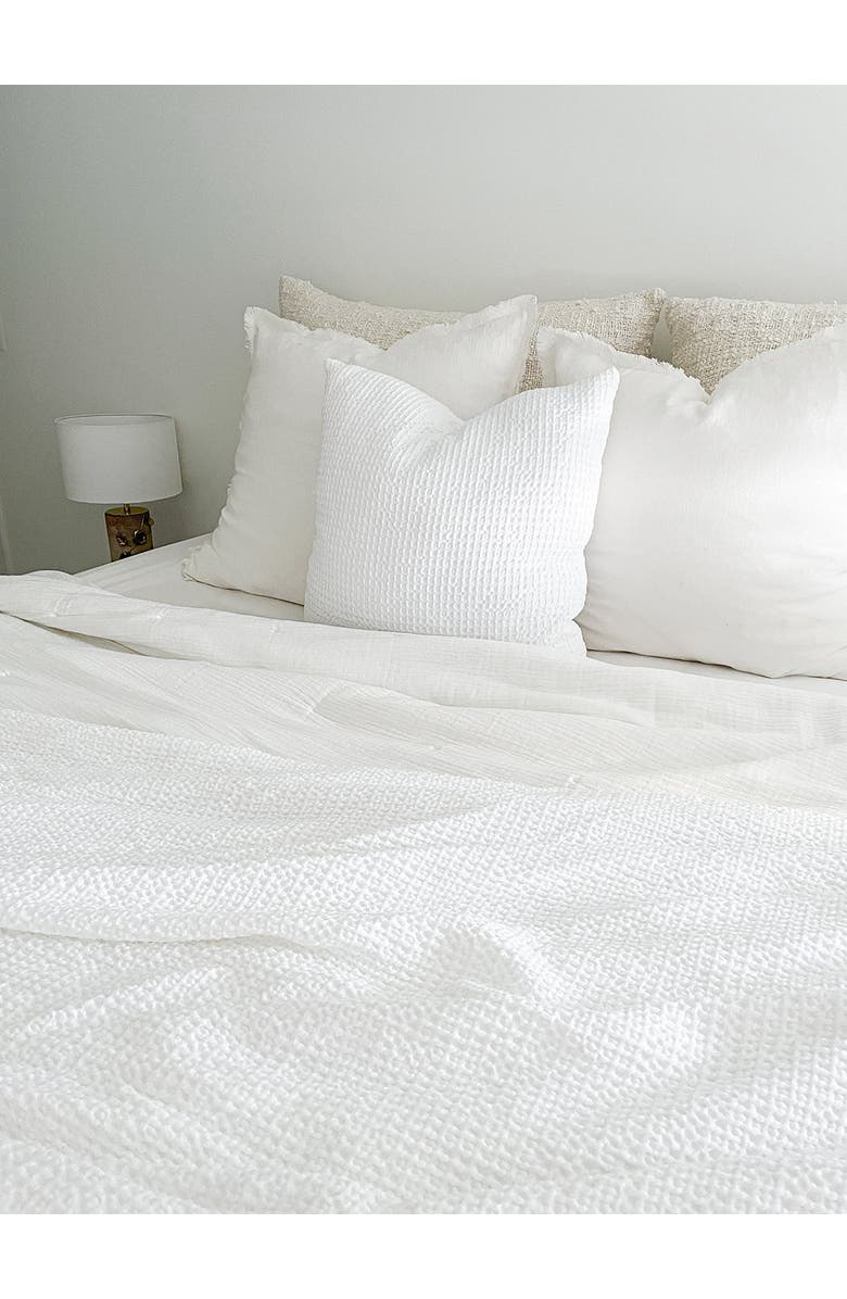 Anaya Cool Cotton Waffle Weave Pillow Cover Only, Alternate, color, 