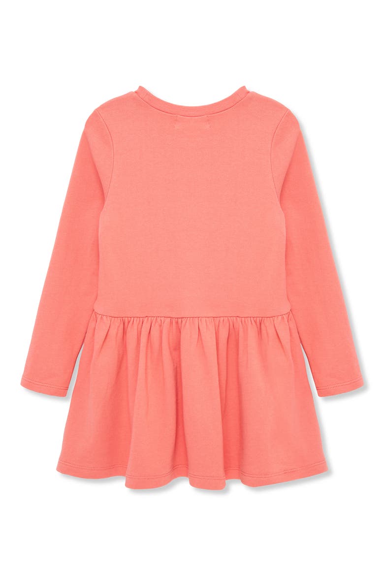 Kids' Pup Friends Long Sleeve French Terry Sweatshirt Dress, Alternate, color, ROSE