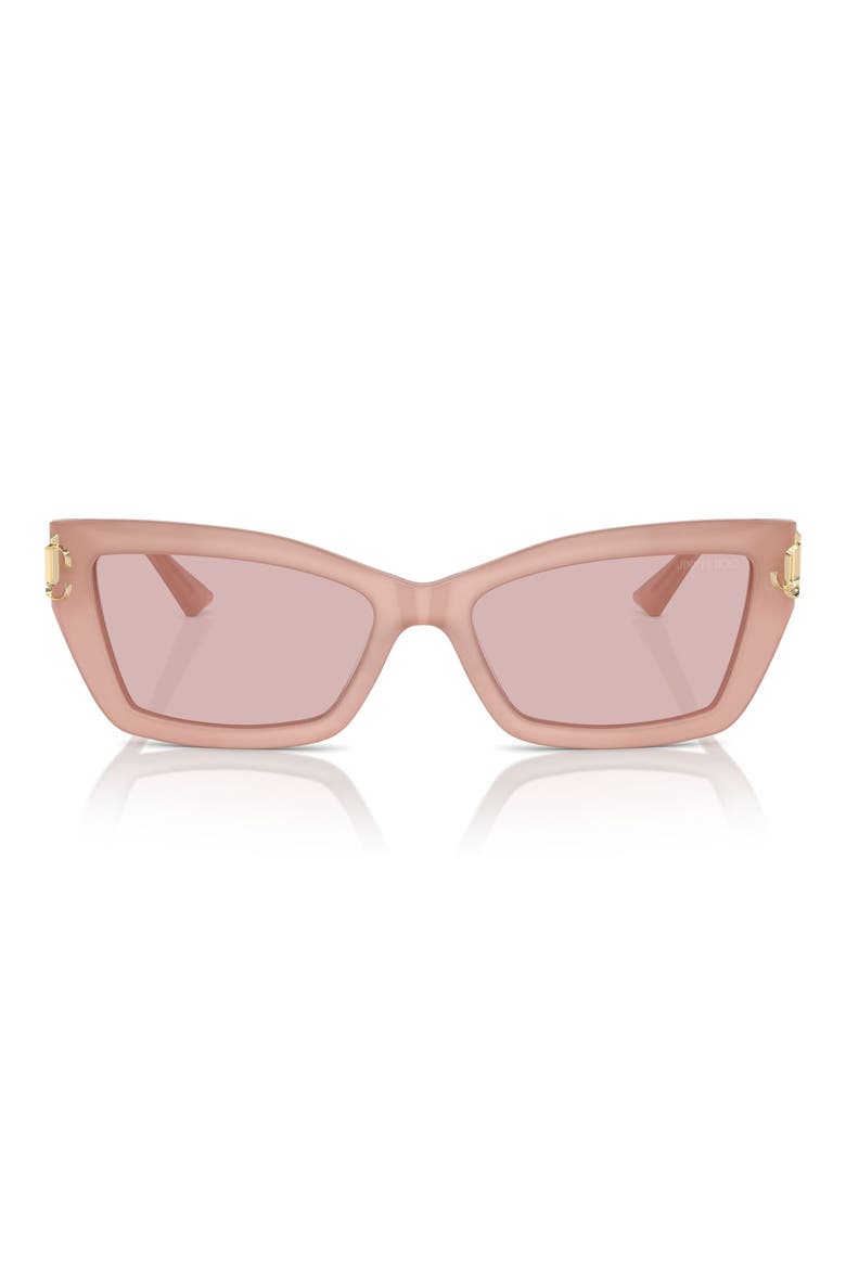 55mm Cat Eye Sunglasses, Main, color, OPAL PINK