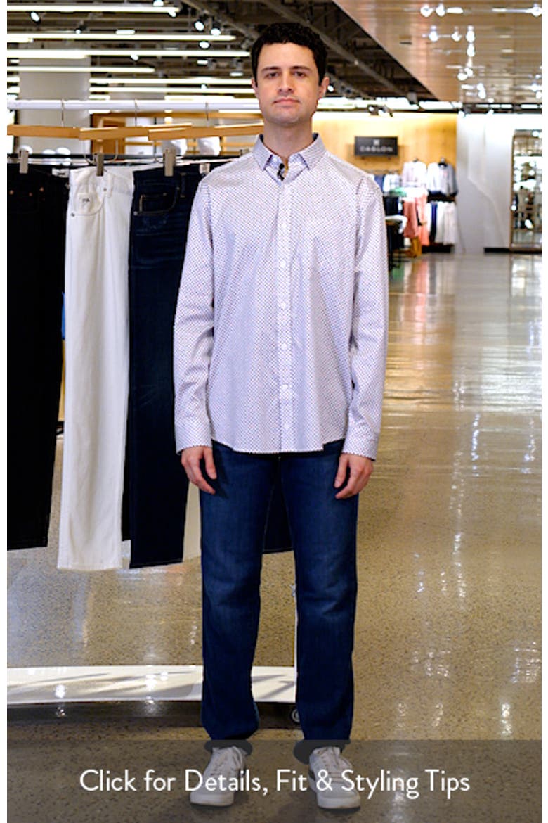 Cross Link Print Button-Up Shirt video