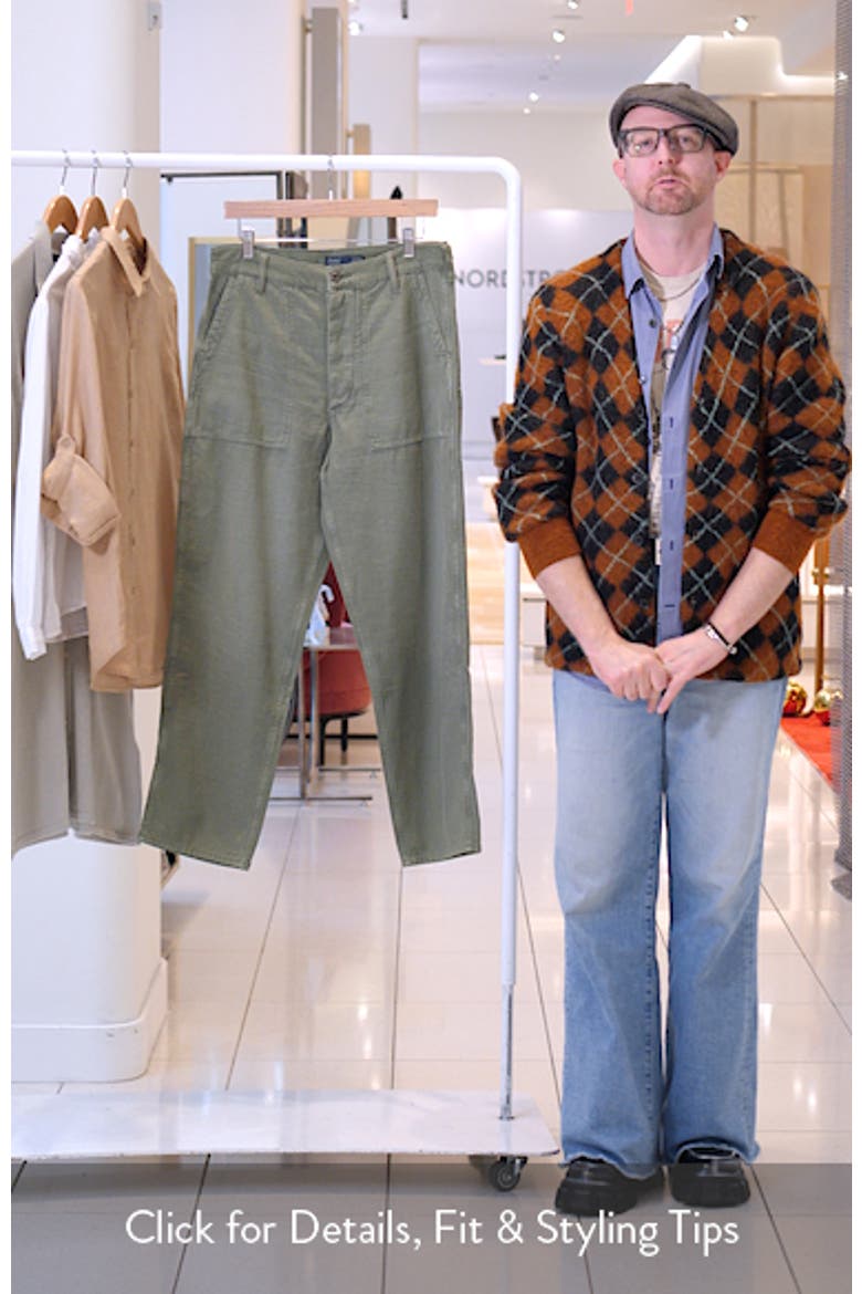 Ricky Cotton Sateen Utility Pants video