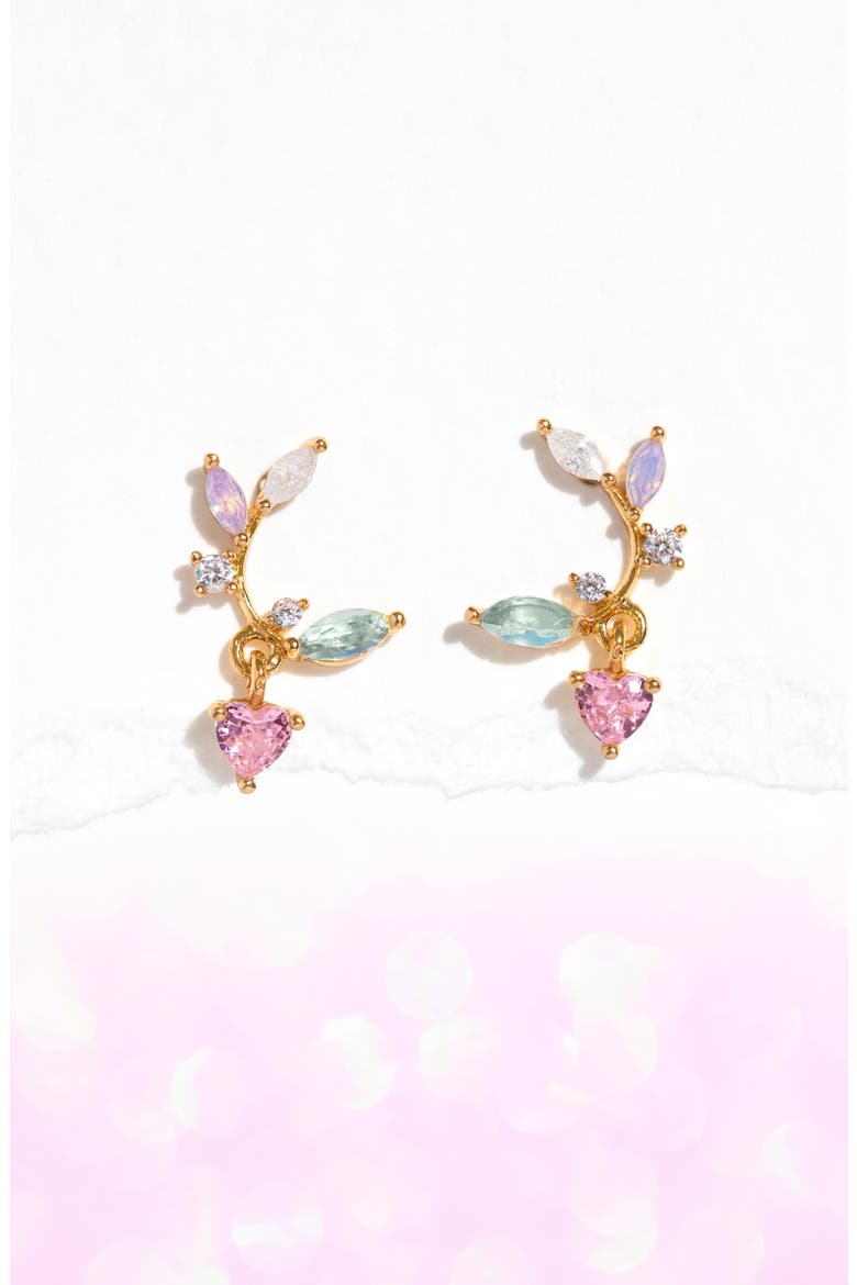 Love Blooms Earrings, Alternate, color, GOLD