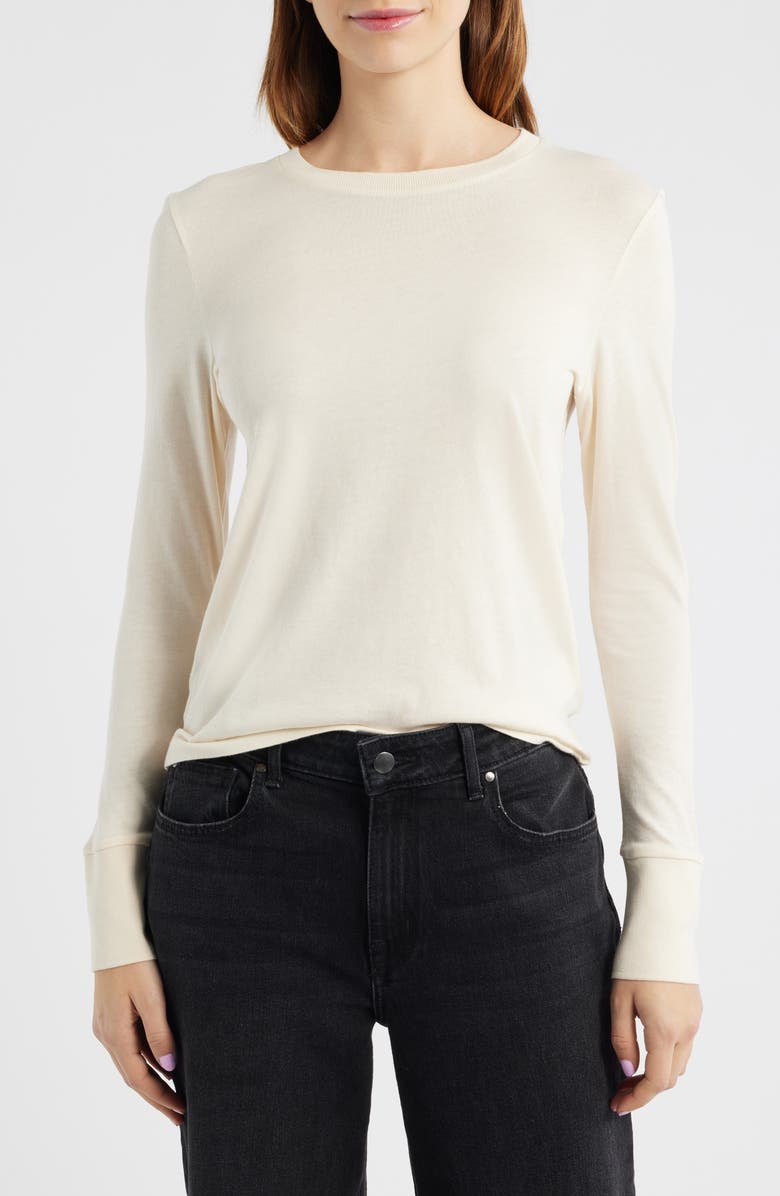 COS Pontus Long Sleeve T-Shirt, Main, color, White Dusty Light