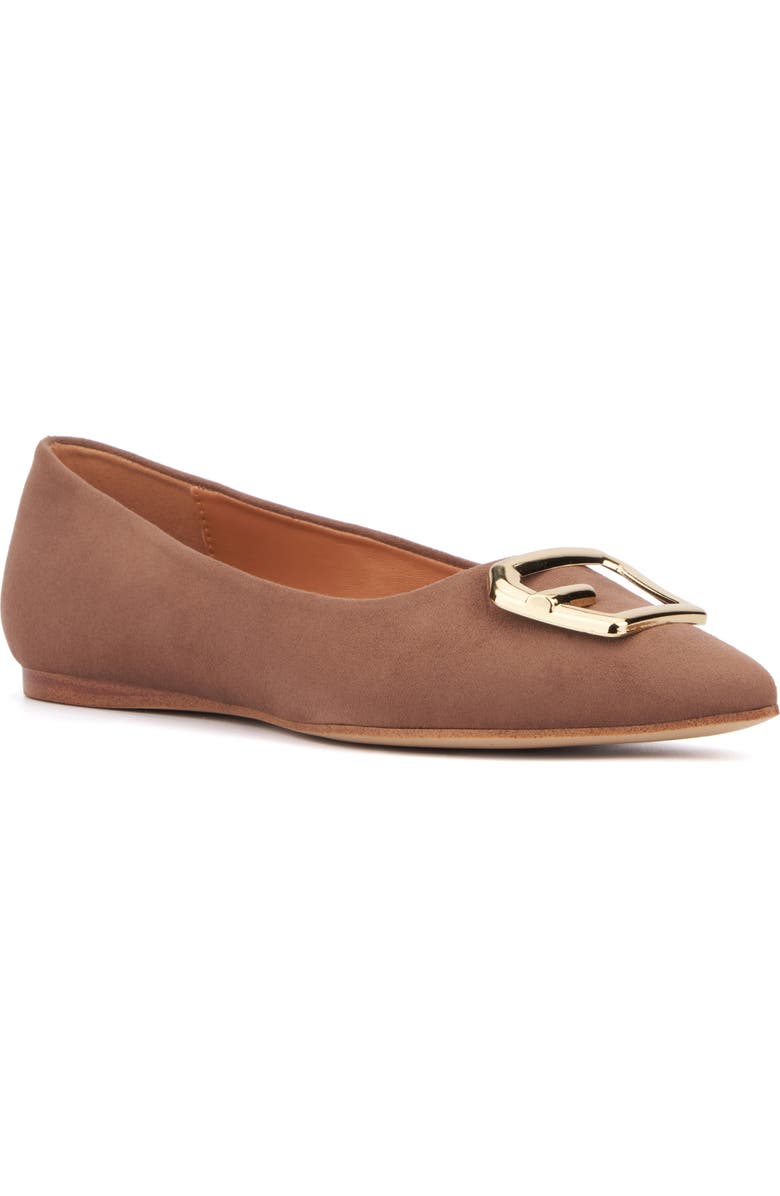TORGEIS Hartwell Pointed Toe Flat, Main, color, Taupe