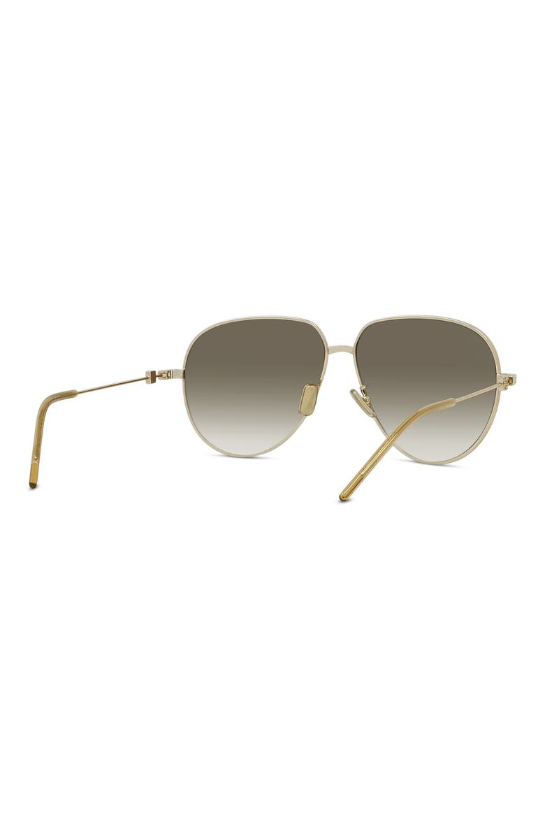 GV Speed Gradient Pilot Sunglasses, Alternate, color, GLD/BRNG