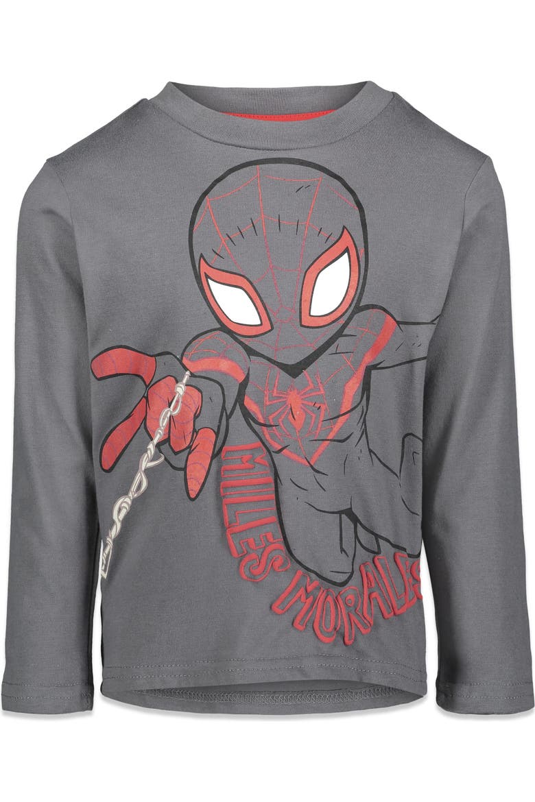 Avengers 3-Pack Long Sleeve T-Shirts, Alternate, color, Blue Grey Red