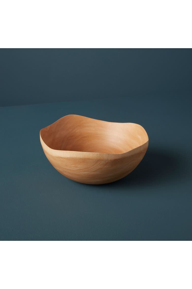 Kiln Mango Wood Wave Edge Bowl, Alternate, color, Mango