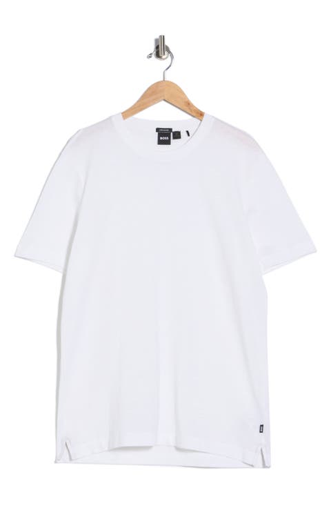 Thompson Cotton & Linen Blend Knit T-Shirt