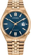 Citizen TSUYOSA 60 Rose Gold Tone Automatic Bracelet Watch, 40mm