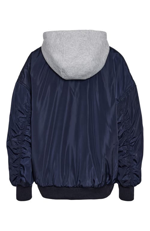 NOISY MAY NOISY MAY MILEY WATER REPELLENT HOODED BOMBER JACKET