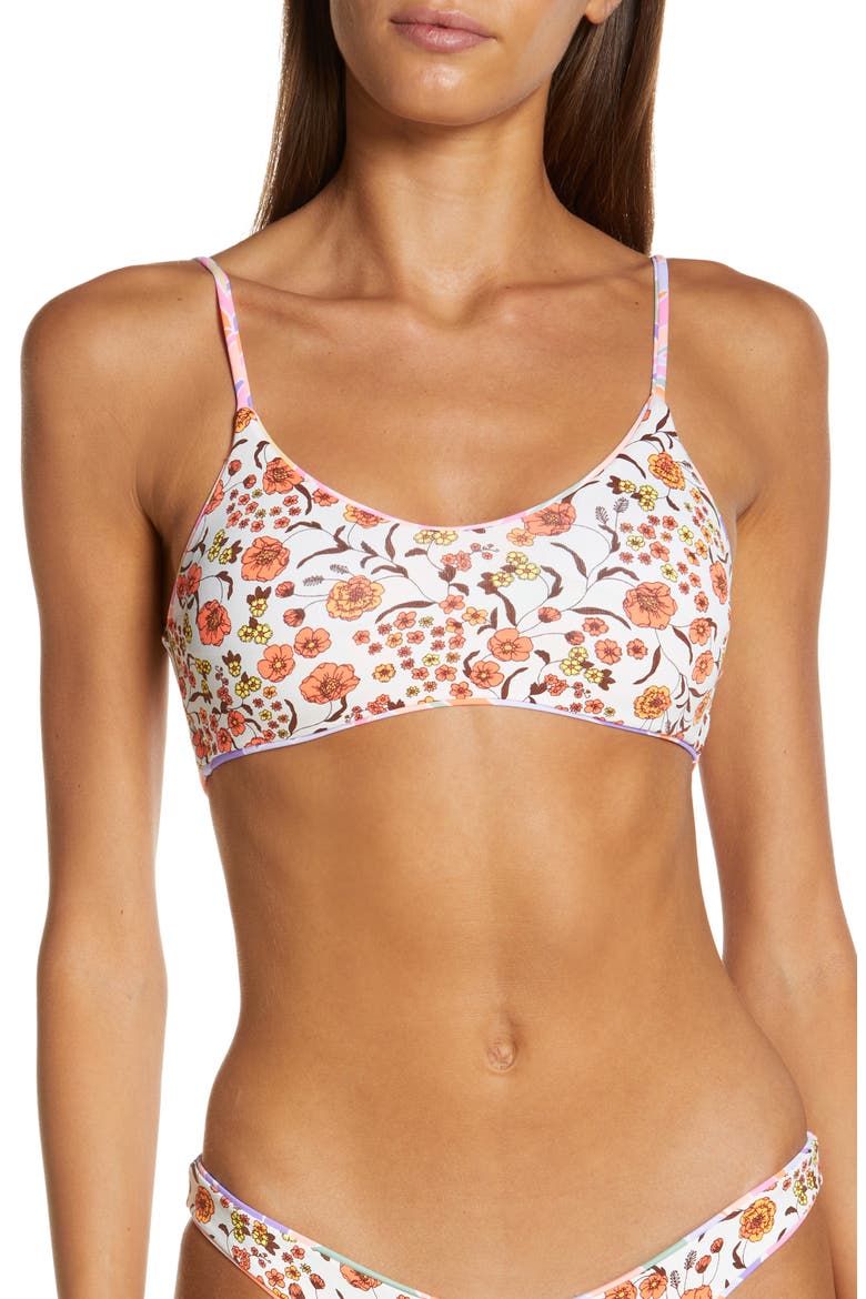 Pucchini Praia Reversible Bikini Top, Alternate, color, PURPLE