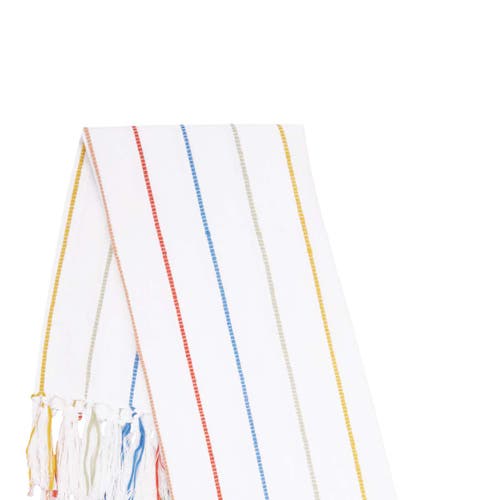 Carol & Frank Wonderland Stripe Towel In White
