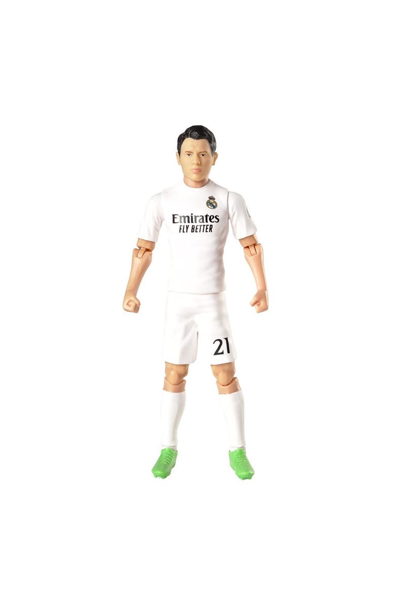 Banbo Toys SOCKERS Real Madrid CF Brahim Díaz 8" Collectible Soccer Action Figure, Alternate, color, White