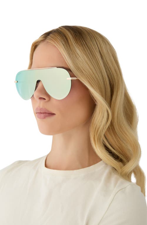 DIFF DIFF IMANI 139MM GRADIENT SHIELD SUNGLASSES 