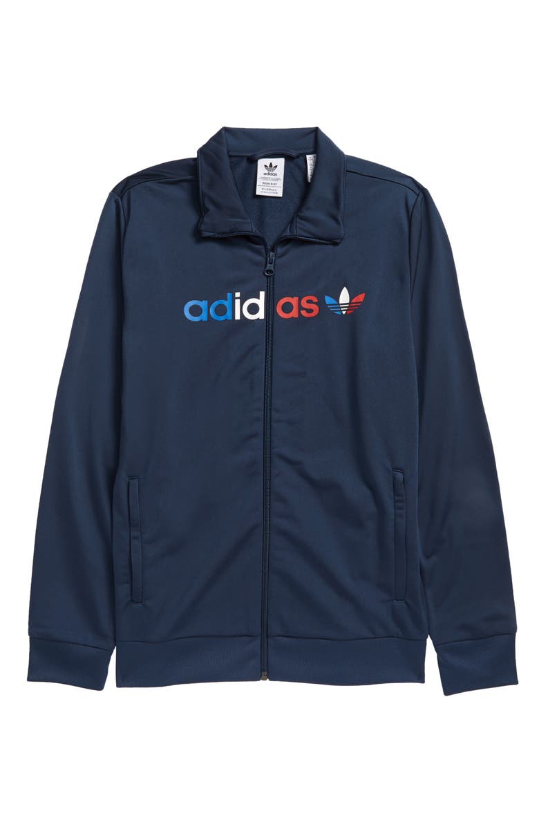 adidas Originals Kids' Primeblue Full Zip Track Jacket, Main, color, 