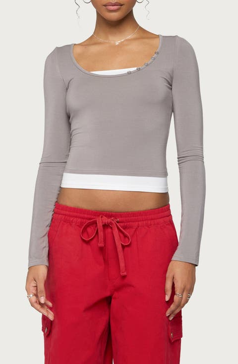 Maira Layered Long Sleeve Top