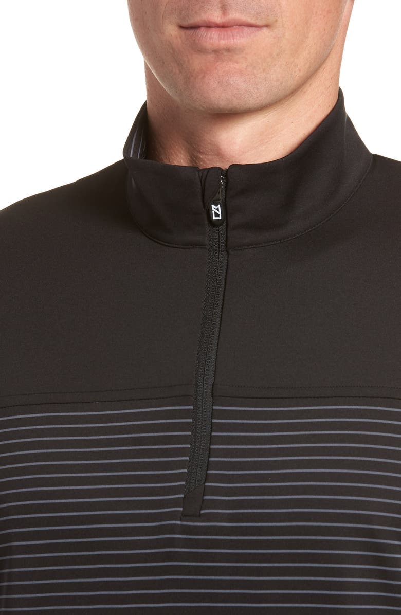 Cutter & Buck Traverse Stripe Quarter Zip Pullover, Alternate, color, 