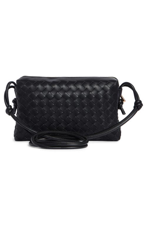 Sam Edelman Margo Small Woven Crossbody Bag In Black