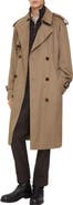 Burberry Long Gabardine Chestwood Trench Coat