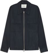 NN07 Alban 1808 Canvas Zip-Up Shirt Jacket