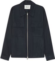 NN07 Alban 1808 Canvas Zip-Up Shirt Jacket